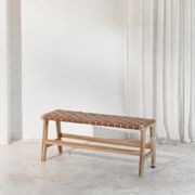Kemi Tan Leather Bench gallery detail image
