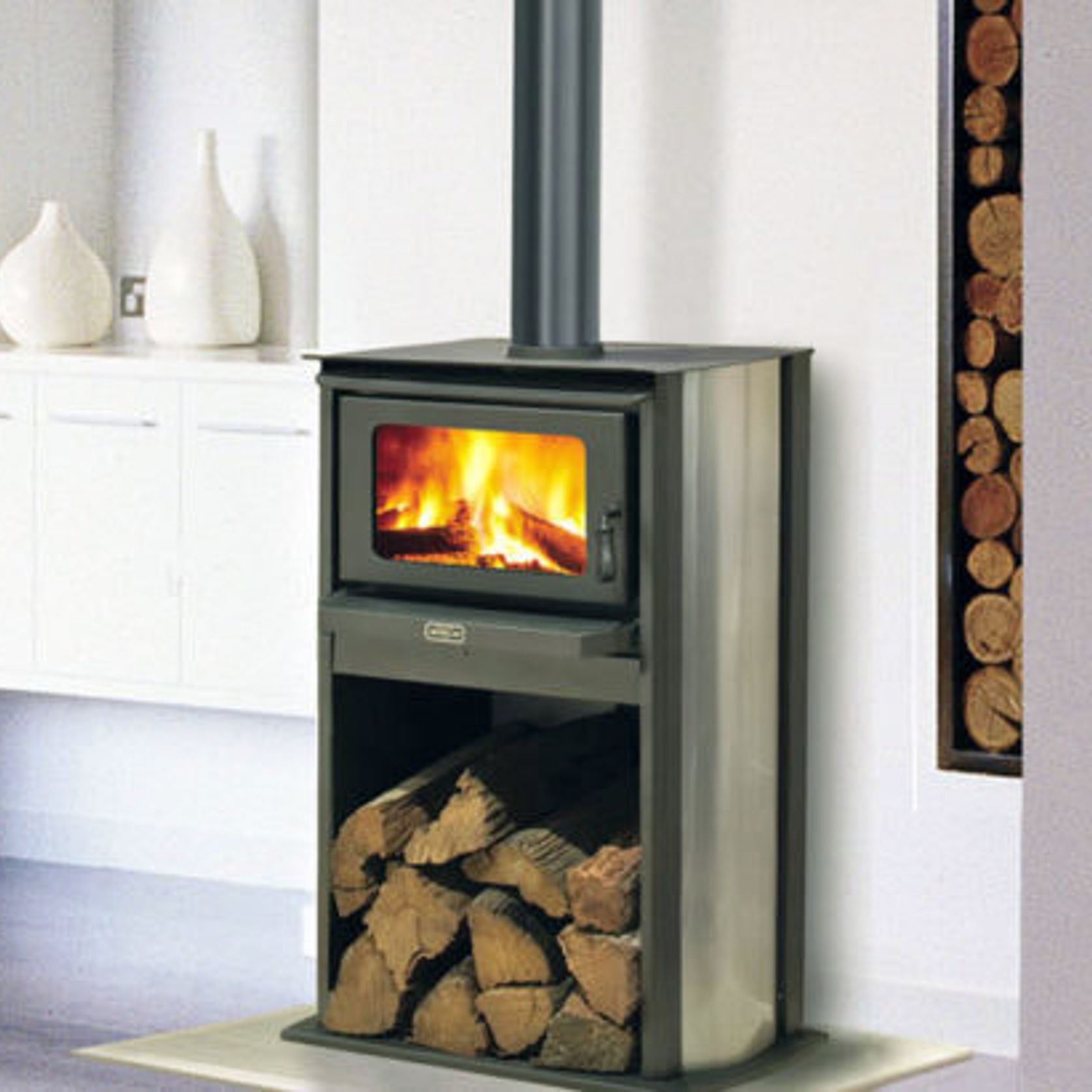 Kemlan Tempo Stack Wood Fireplace gallery detail image
