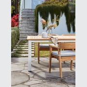 Rome 6 Seater Teak Wood Outdoor Dining Table Set gallery detail image