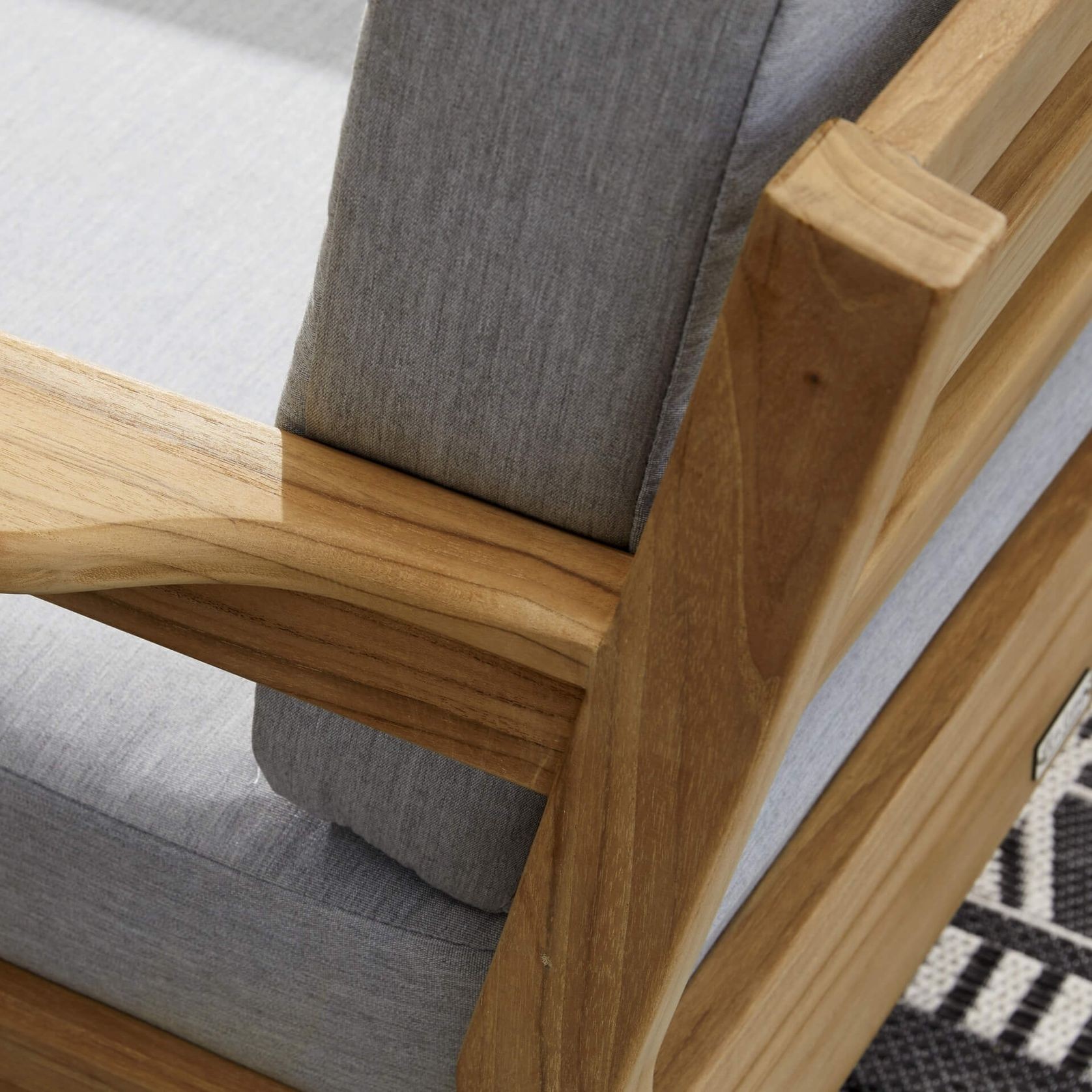 Rome Teak Wood Modular Outdoor Lounge Set gallery detail image