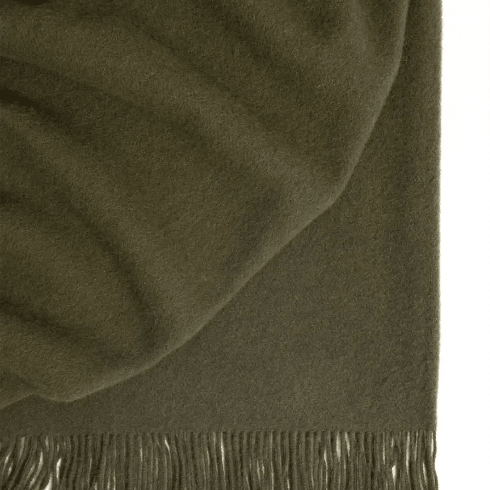 Weave Home Nevis Throw Blanket - Kelp | NZ Lambswool gallery detail image