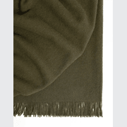 Weave Home Nevis Throw Blanket - Kelp | NZ Lambswool gallery detail image