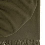 Weave Home Nevis Throw Blanket - Kelp | NZ Lambswool gallery detail image