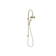 Kingsley Shower Rail Set | Brushed Brass gallery detail image