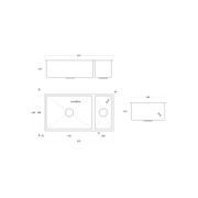 Code Aspen Double Bowl Pvd 304 Stainless Steel Sinks gallery detail image