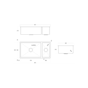 Code Aspen Double Bowl Pvd 304 Stainless Steel Sinks gallery detail image