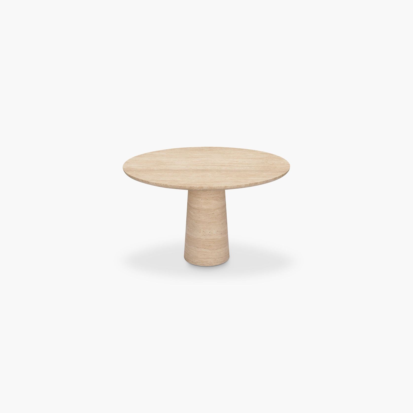 Travertine Kora Round Dining Table gallery detail image