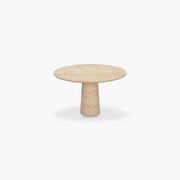 Travertine Kora Round Dining Table gallery detail image