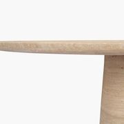 Travertine Kora Round Dining Table gallery detail image