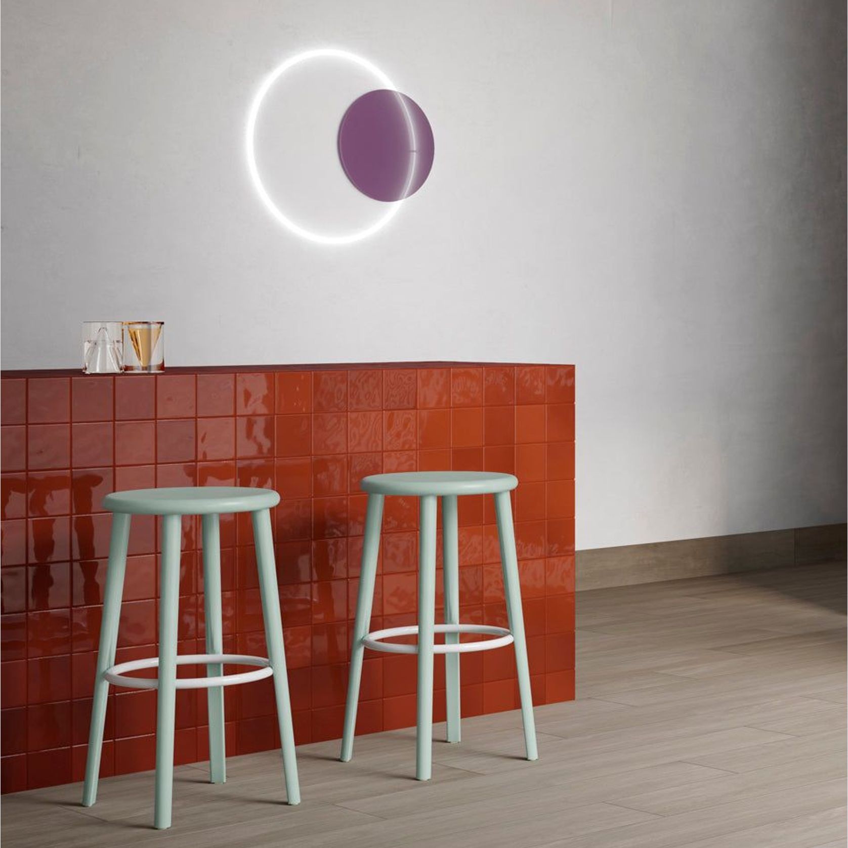 Rebel Lava Red Gloss 100x100mm gallery detail image