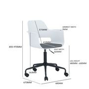 LAXMI Swivel Chair - White gallery detail image