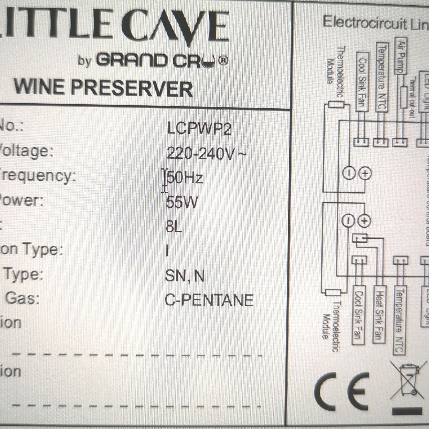 Little Cave 2 Bottle Wine Preserver and Chiller gallery detail image