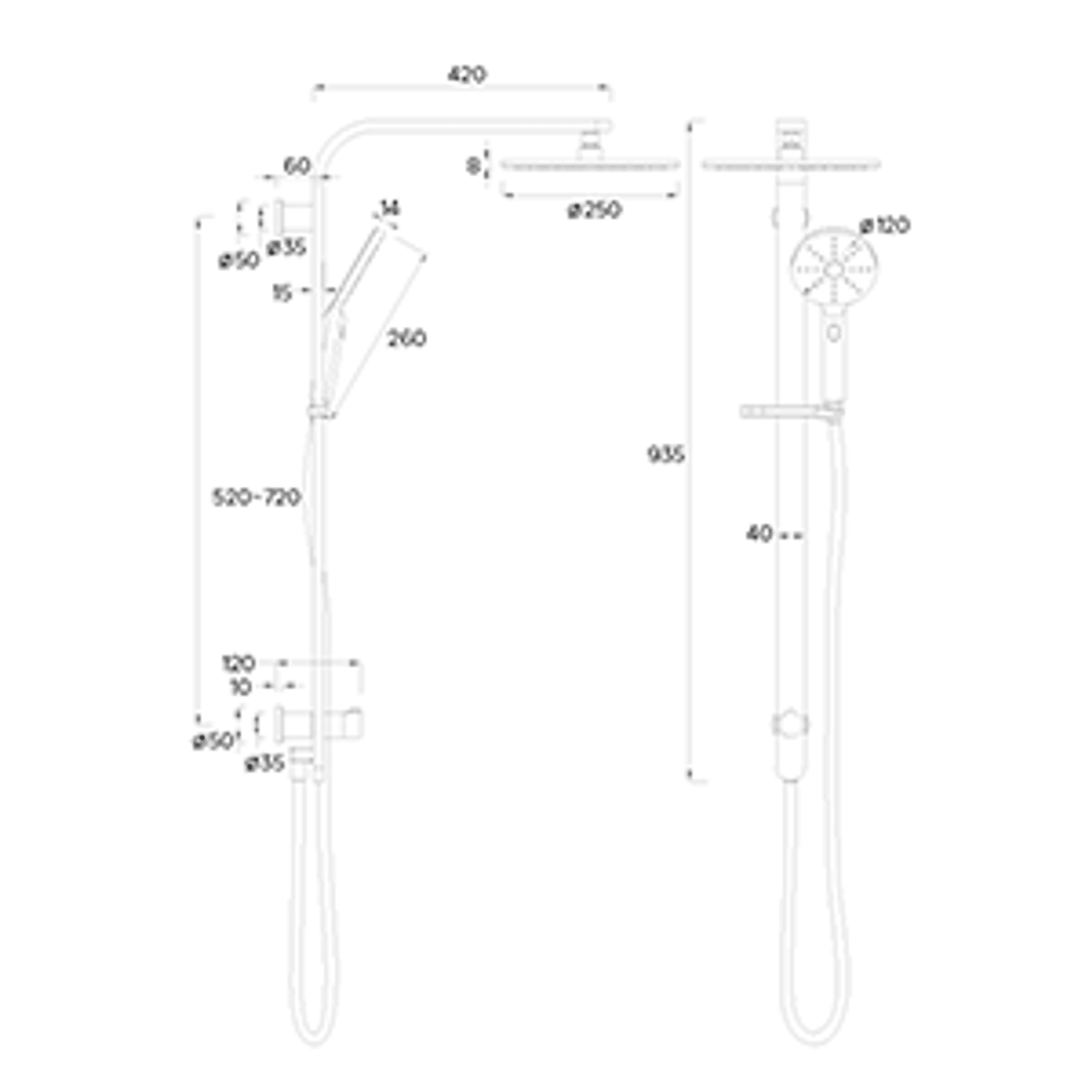 Lineare Shower Column gallery detail image