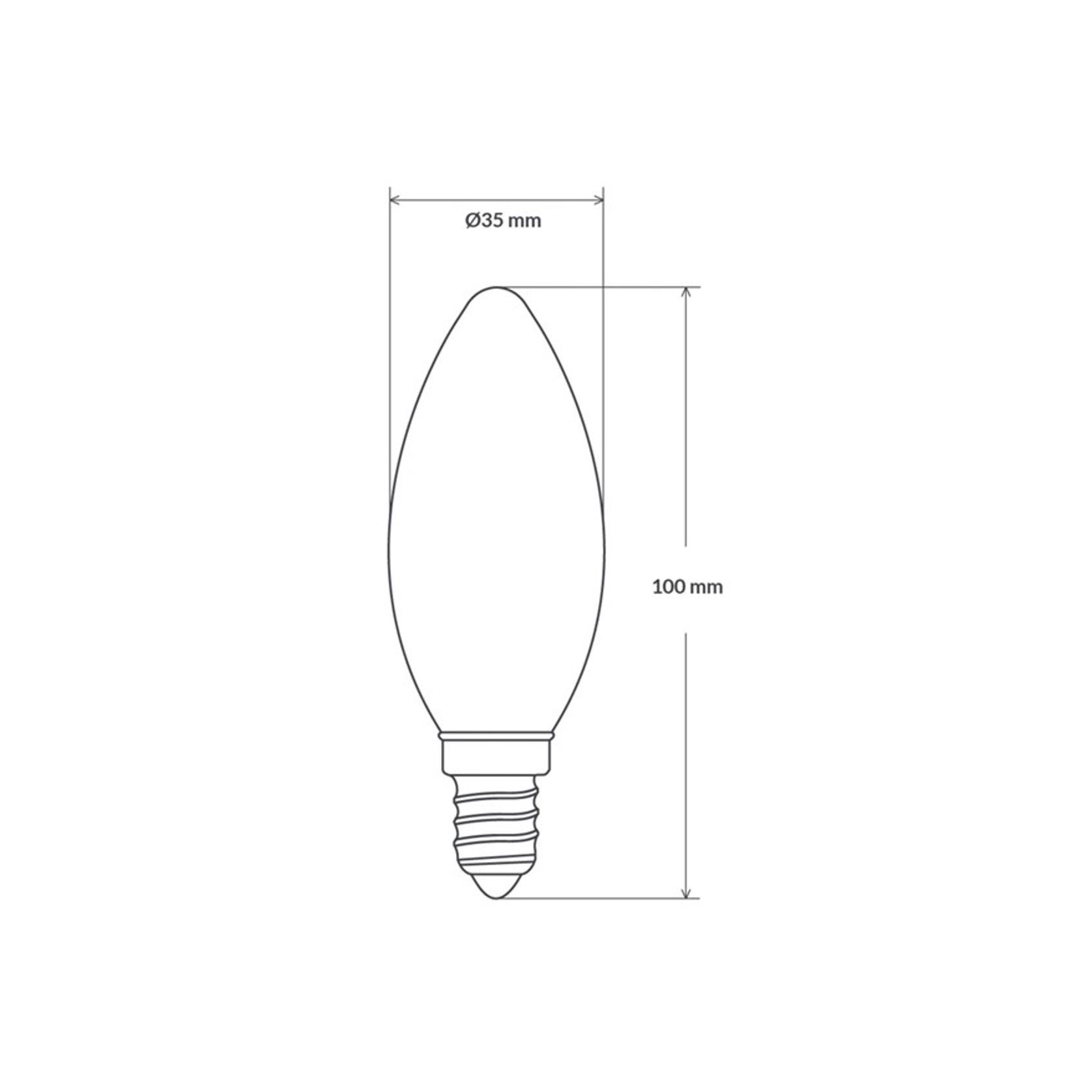 LED Candle Filament Bulb C35 gallery detail image