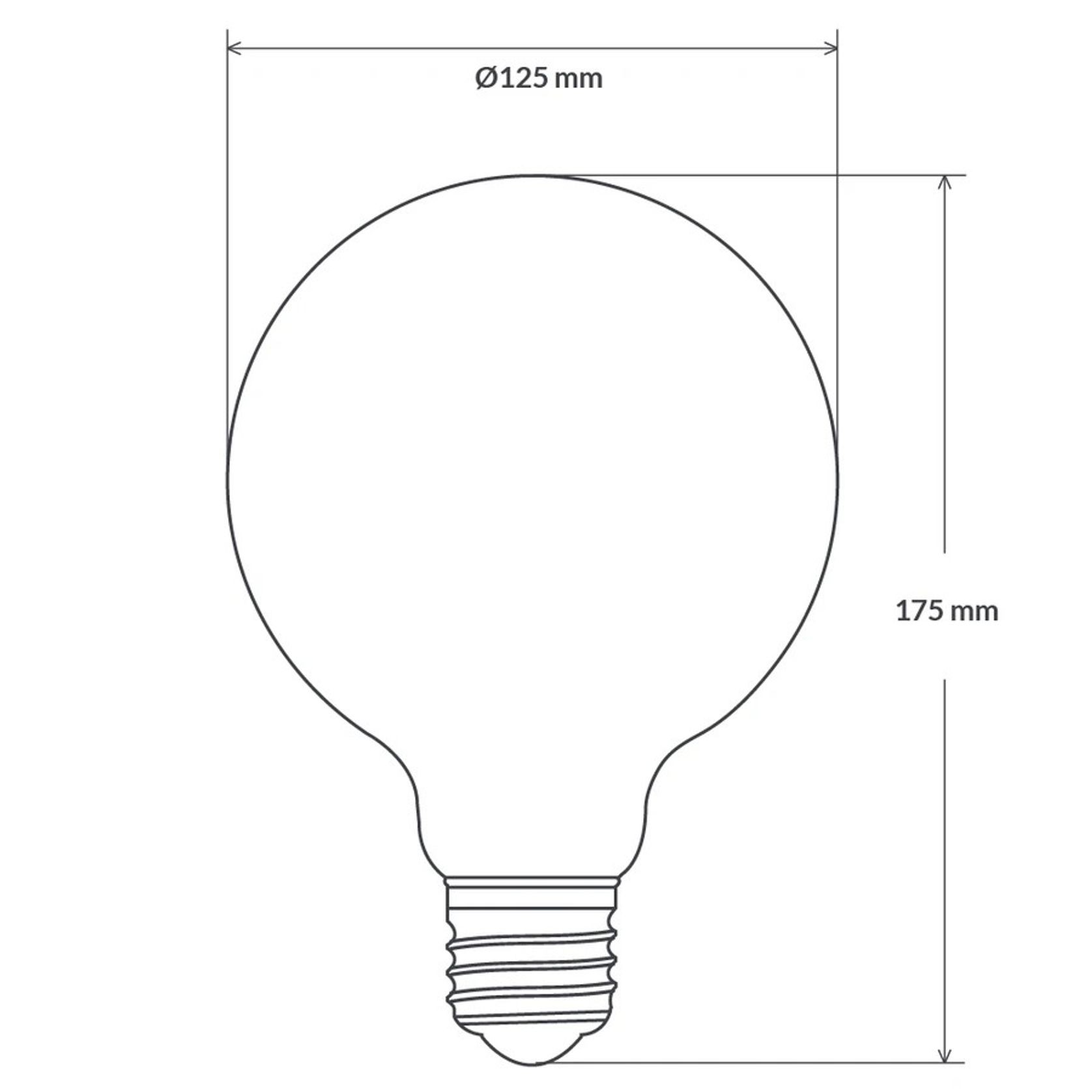 LED Filament Bulb G125 gallery detail image