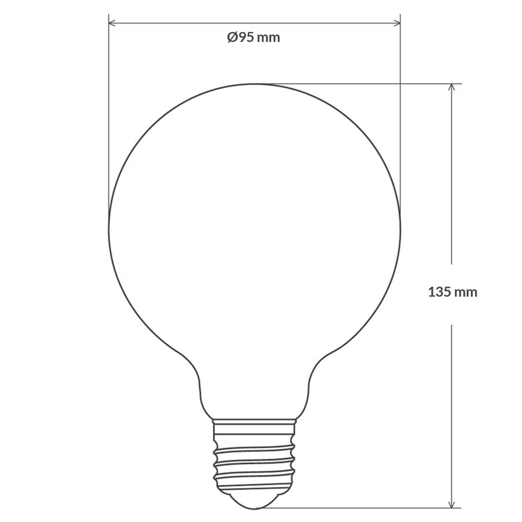 LED Filament Bulb G95 gallery detail image