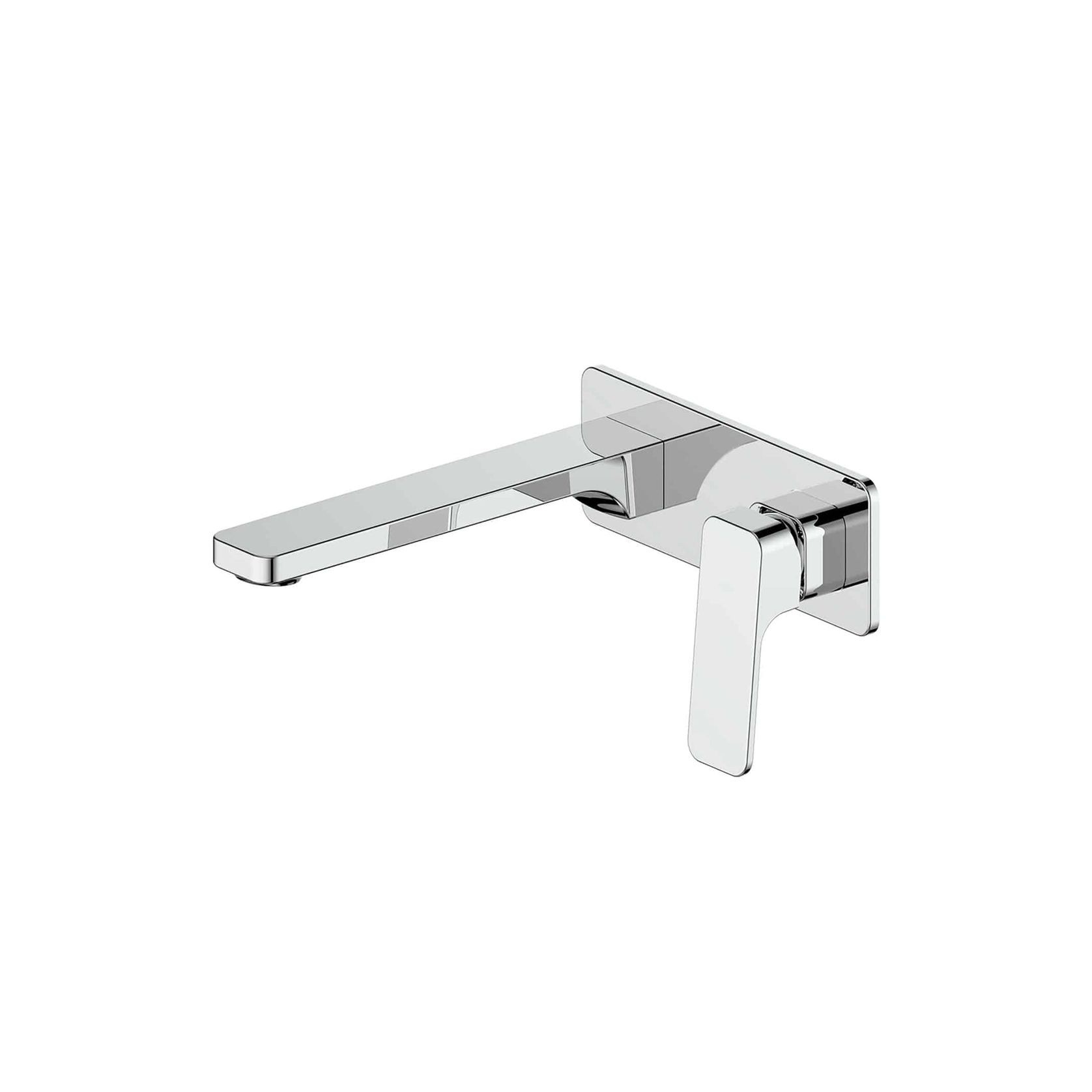 Swept Wall Basin/Bath Mixer W/Plate gallery detail image