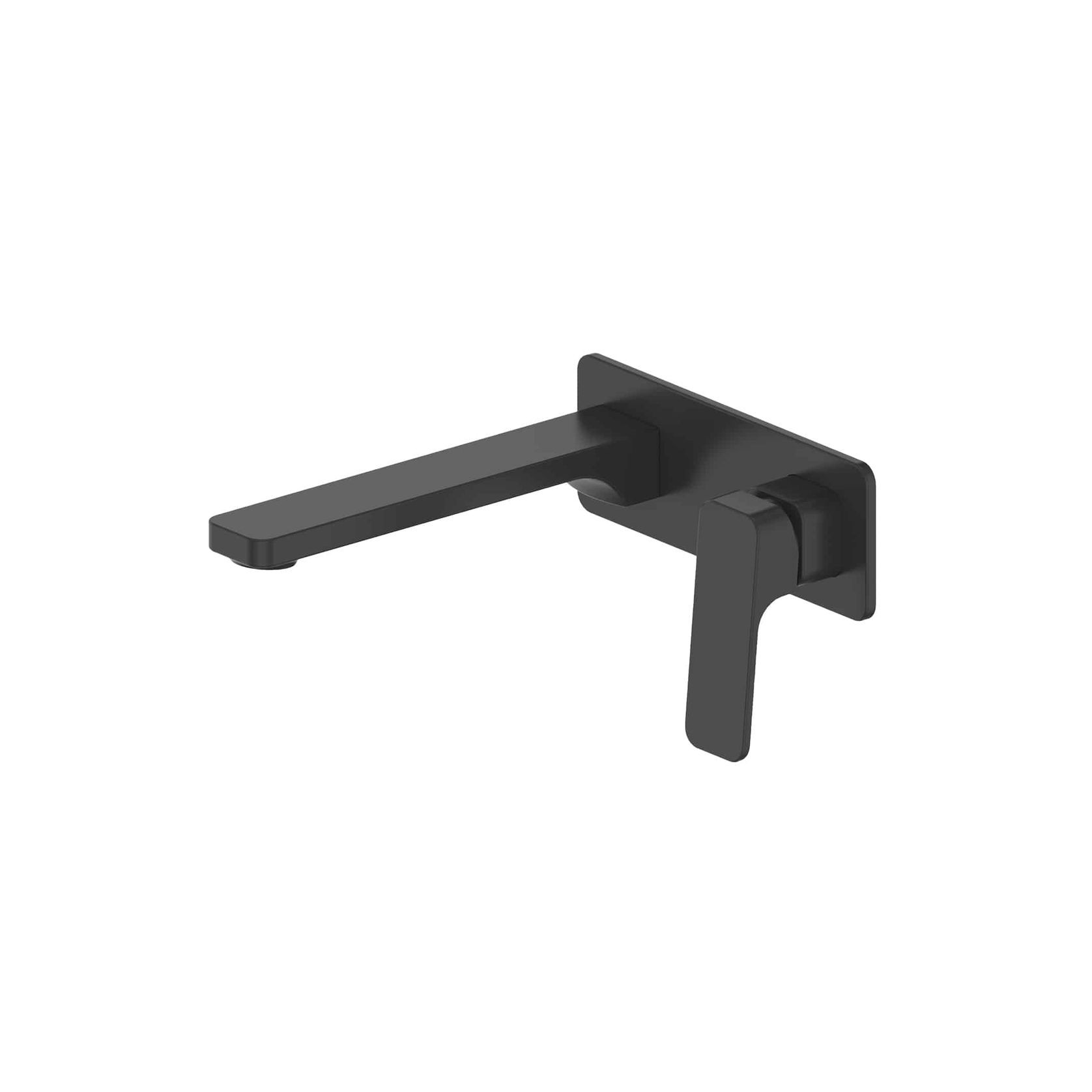 Swept Wall Basin/Bath Mixer W/Plate gallery detail image