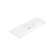 Lola Gloss Full Depth Curved Ceramic Basin Top 1200mm gallery detail image