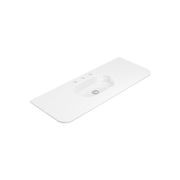 Lola Gloss Full Depth Curved Ceramic Basin Top 1200mm gallery detail image