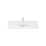Lola Gloss Full Depth Curved Ceramic Basin Top 1200mm gallery detail image