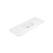 Lola Matte Full Depth Curved Ceramic Basin Top 1200mm gallery detail image