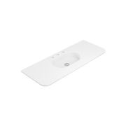Lola Matte Full Depth Curved Ceramic Basin Top 1200mm gallery detail image