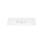 Lola Matte Full Depth Curved Ceramic Basin Top 1200mm gallery detail image