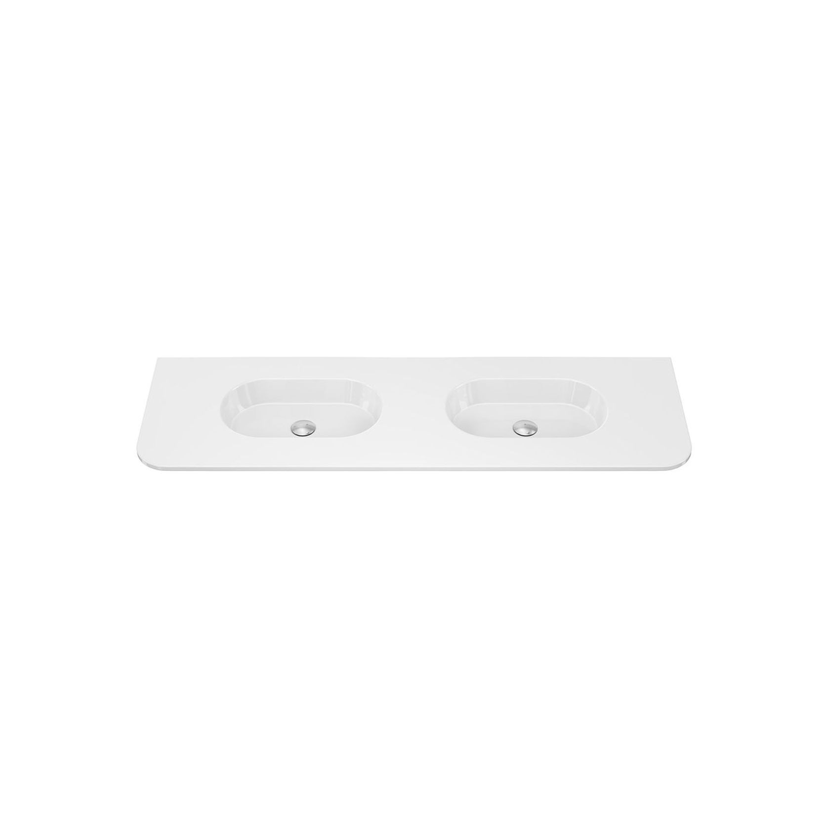 Lola Gloss Full Depth Curved Ceramic Basin Top gallery detail image