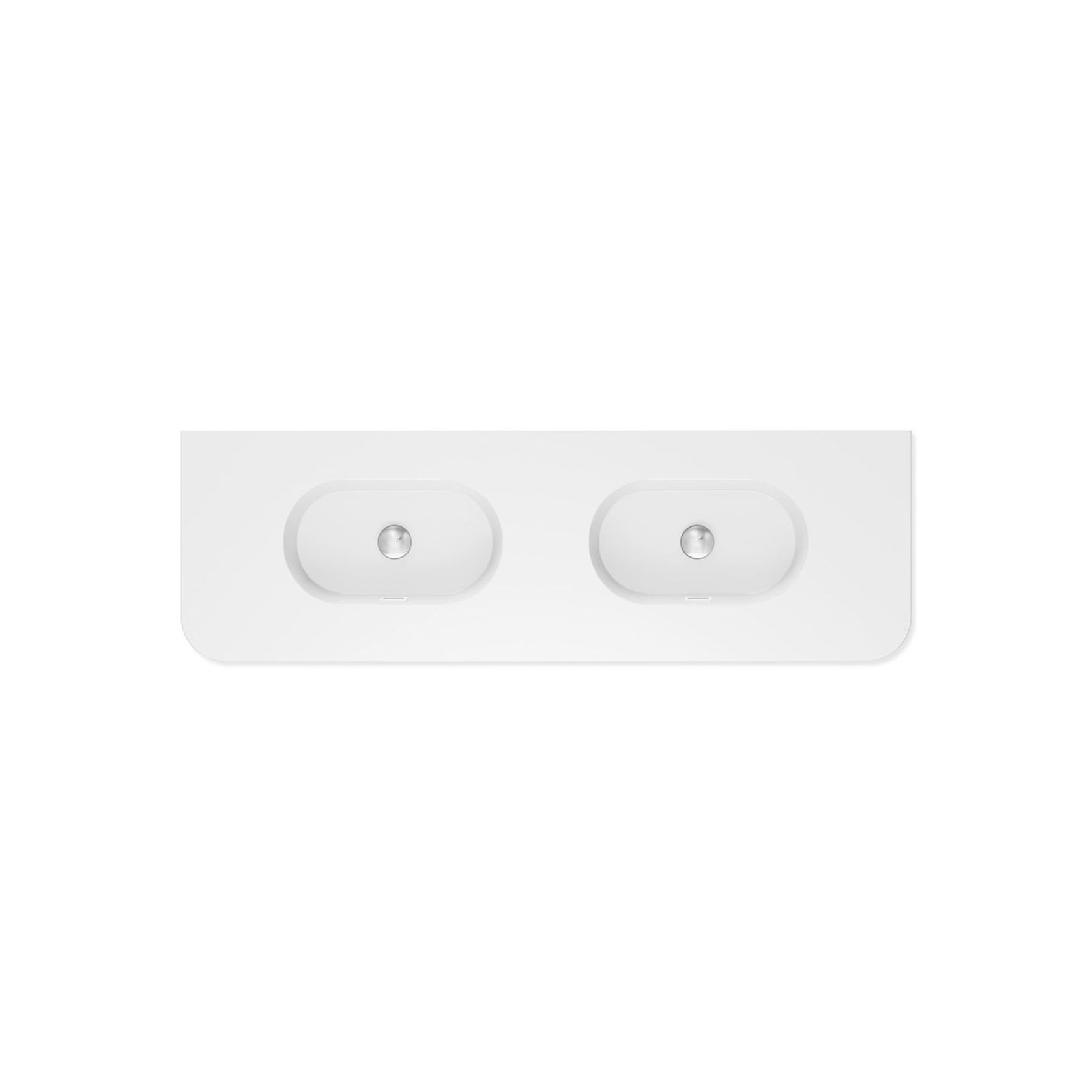 Lola Gloss Full Depth Curved Ceramic Basin Top gallery detail image