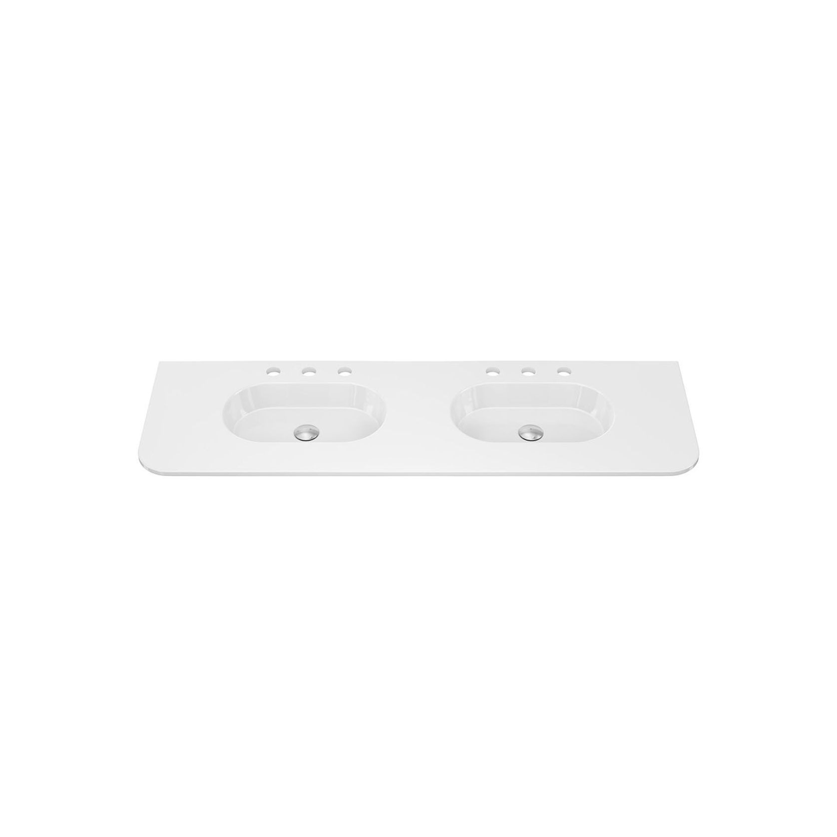 Lola Gloss Full Depth Curved Ceramic Basin Top gallery detail image