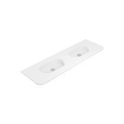 Lola Matte Full Depth Curved Ceramic Basin Top gallery detail image
