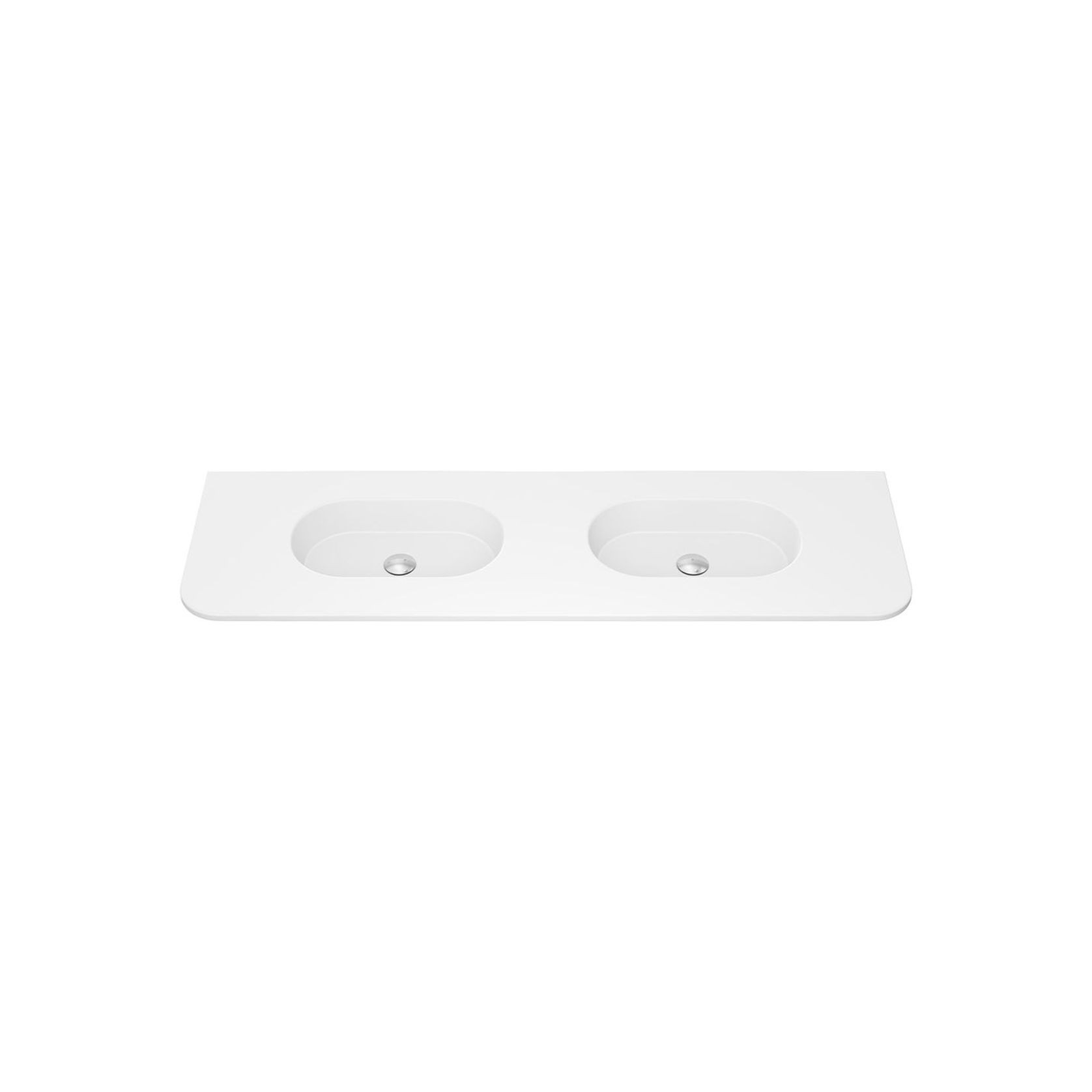 Lola Matte Full Depth Curved Ceramic Basin Top gallery detail image