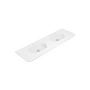Lola Matte Full Depth Curved Ceramic Basin Top gallery detail image