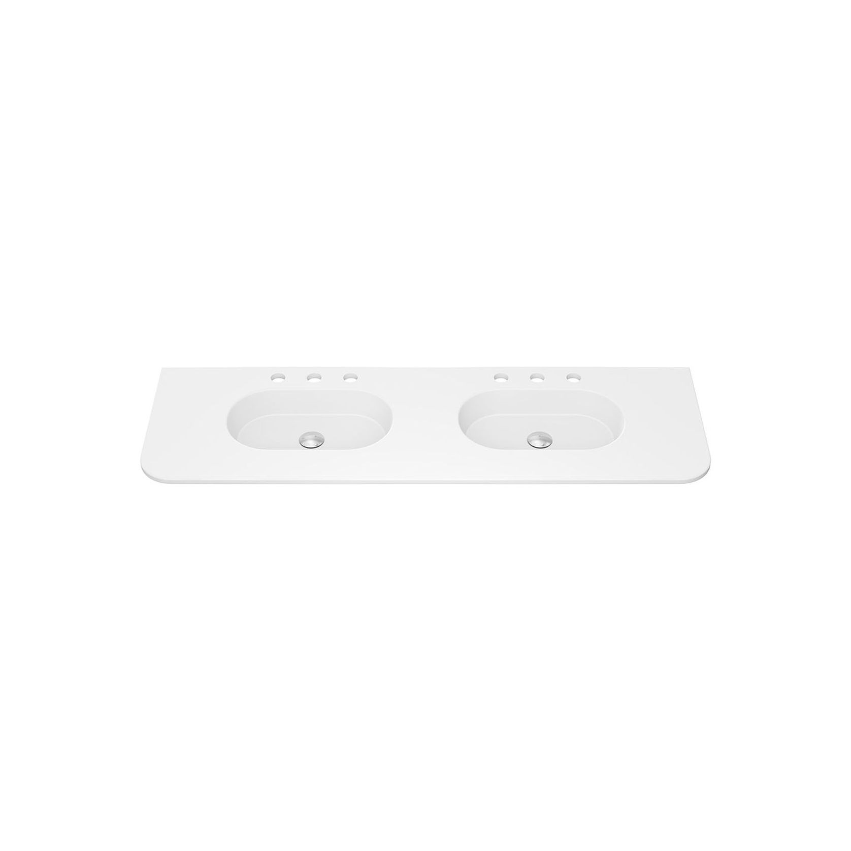 Lola Matte Full Depth Curved Ceramic Basin Top gallery detail image