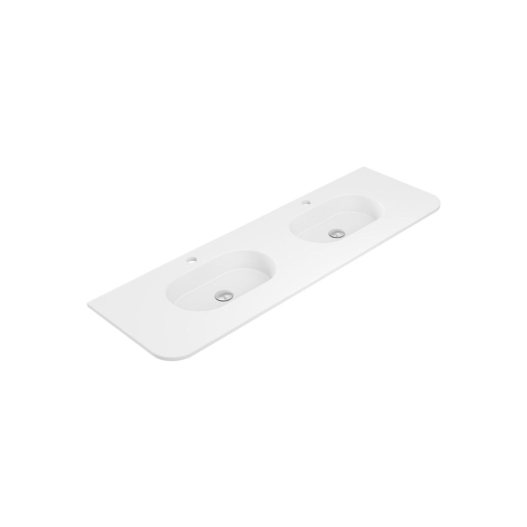 Lola Matte Full Depth Curved Ceramic Basin Top gallery detail image