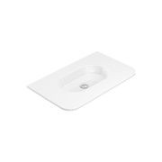 Lola Gloss Full Depth Curved Ceramic Basin Top 750mm gallery detail image
