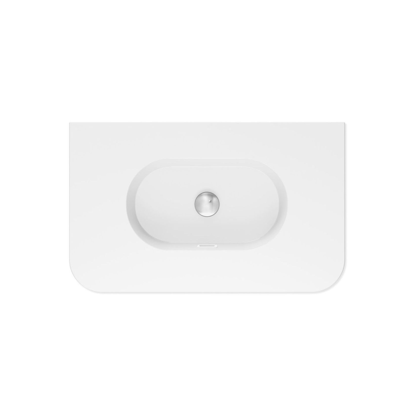 Lola Gloss Full Depth Curved Ceramic Basin Top 750mm gallery detail image