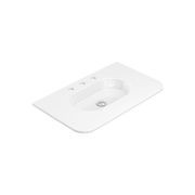 Lola Gloss Full Depth Curved Ceramic Basin Top 750mm gallery detail image