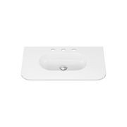 Lola Gloss Full Depth Curved Ceramic Basin Top 750mm gallery detail image