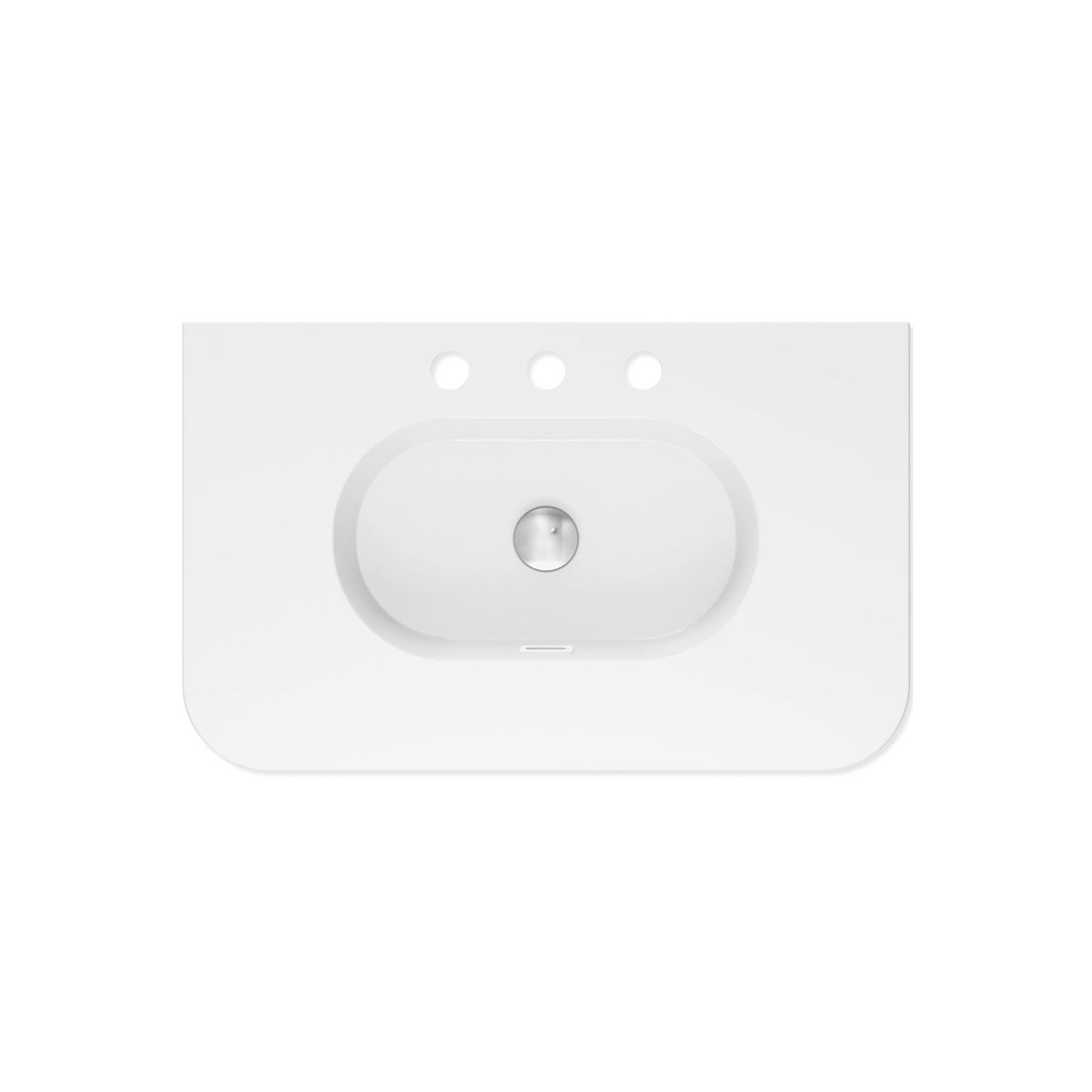 Lola Gloss Full Depth Curved Ceramic Basin Top 750mm gallery detail image