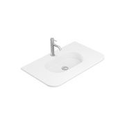 Lola Matte Full Depth Curved Ceramic Basin Top 750mm gallery detail image