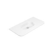 Lola Gloss Full Depth Curved Ceramic Basin Top 900mm gallery detail image