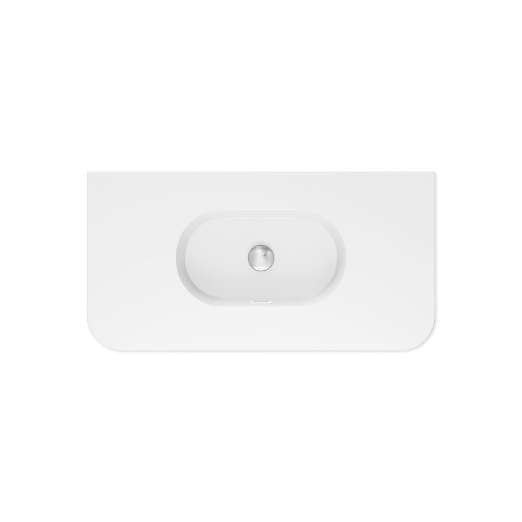 Lola Gloss Full Depth Curved Ceramic Basin Top 900mm gallery detail image