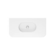 Lola Gloss Full Depth Curved Ceramic Basin Top 900mm gallery detail image