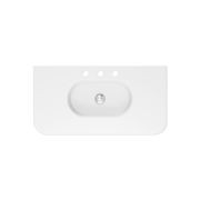 Lola Gloss Full Depth Curved Ceramic Basin Top 900mm gallery detail image