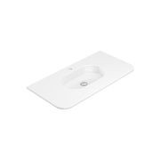 Lola Gloss Full Depth Curved Ceramic Basin Top 900mm gallery detail image