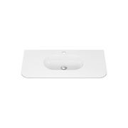 Lola Gloss Full Depth Curved Ceramic Basin Top 900mm gallery detail image