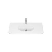 Lola Gloss Full Depth Curved Ceramic Basin Top 900mm gallery detail image