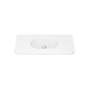 Lola Matte Full Depth Curved Ceramic Basin Top 900mm gallery detail image